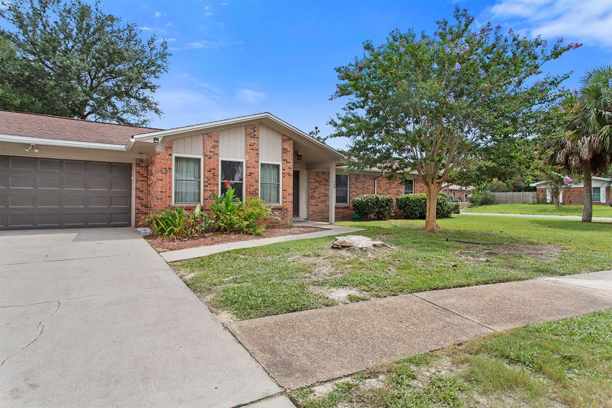 Home is under contract.  Accepting Back-Up Offers.  448 Fleshman is a great 3 bed, 2 bath house with a 2-car garage on a large corner lot.  The home features new tile flooring, new carpet and a fresh coat of paint.  The fenced backyard has a separate spot to park a Boat, RV or Trailer and also has plenty of space to add a pool.  No HOA and No Short-Term rentals allowed.  The perfect location in West Destin just a few blocks from Destin elementary and within minutes of Harbor Walk Village, local boat ramps, Crab Island and the beautiful beaches.  All information and dimensions are deemed reliable but should be verified by the buyer.