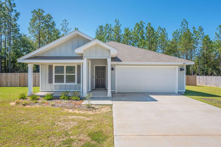 Nearly new and ready for move-in November 1! This 4-bedroom, 2 bath home sits on a spacious .75 acre corner lot with a privacy-fenced yard--perfect for kids or pets to play. Inside, enjoy a modern open layout, fresh finishes, and the comfort of a newer build (less than 2 years old). A covered back porch overlooks the peaceful yard, offering the ideal spot to unwind after work. With a private feel, plenty of outdoor space, and a thoughtful floor plan, this home offers the best of both comfort and convenience.