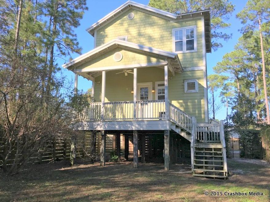 Close to schools, Scenic Highway 30a, the hospital, the bay, and South Walton Beaches, this home has a lot to offer at an affordable price. The Florida cottage style property has an open floorpan with a fireplace in the great room. The master suite has dual closets, a jacuzzi tub, and separate shower. This home has a lot of potential.