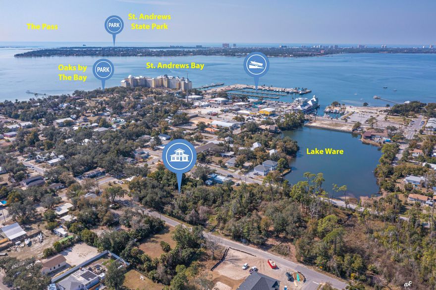 1205 Hickory Ave is a rare vacant land opportunity in the heart of St. Andrews, south of 15th Street, on a quiet, oak-lined road in one of Panama City's most desirable and walkable neighborhoods. Zoned Neighborhood Residential with the potential to build up to six units per the City of Panama City, lot split is another options as well for multiple detached single family homes! This parcel offers exceptional flexibility for builders, investors, or those looking to create a custom coastal retreat. Surrounded by charm, growth, and local favorites like Finn's Island Style Grub and Uncle Ernie's Bayfront Grill, plus nearby shops, parks, sunsets, and the public boat ramp on St. Andrews Bay, the location delivers true lifestyle appeal. A two-story build may offer potential views of Lake Ware and the bay. This parcel has not been offered for sale in over 20 years, making it a standout development opportunity in an area experiencing continued growth and increasing popularity.