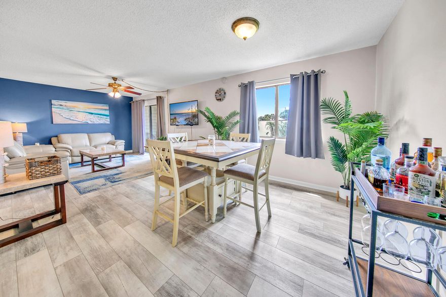Beautiful updated condo with new HVAC (2022), LPV flooring (2021), Kitchen cabinets (2018). New Water Heater (2022).  Fountainhead is full of desirable amenities including a beach on the Santa Rosa Sound (with swimming!), waterfront pool, tennis courts, boat slips and dock, Recreation room with pool table, ping pong, TV, and kitchen.  Bring your boat, host waterfront parties, and live your best life! Centralized location in Fort Walton Beach just off Hwy. 98.Selling fully furnished except bar cart and 2 pictures in living room.  Motivated seller.  Bring us your offer!