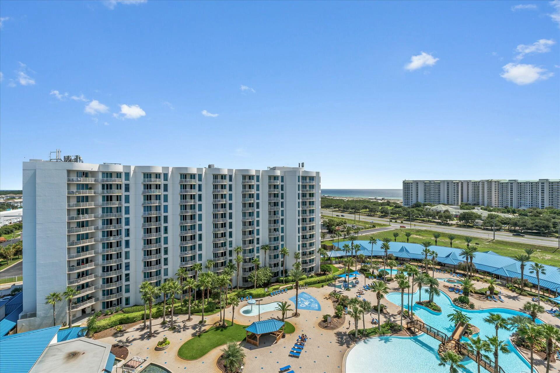 This could be the best beach view in the Palms of Destin. This two bedroom, two bath unit offers stunning gulf views and amazing pool views from the balcony and the master bedroom. This tastefully decorated unit sleeps six, and is located one block from the beach. The Palms of Destin features a beautiful resort pool, hot tub, pool bar, coffee bar, and onsite restaurant. If you like the outdoors, you have access to pickleball, tennis, basketball courts, and a playground for the kids. Make your appointment today.
