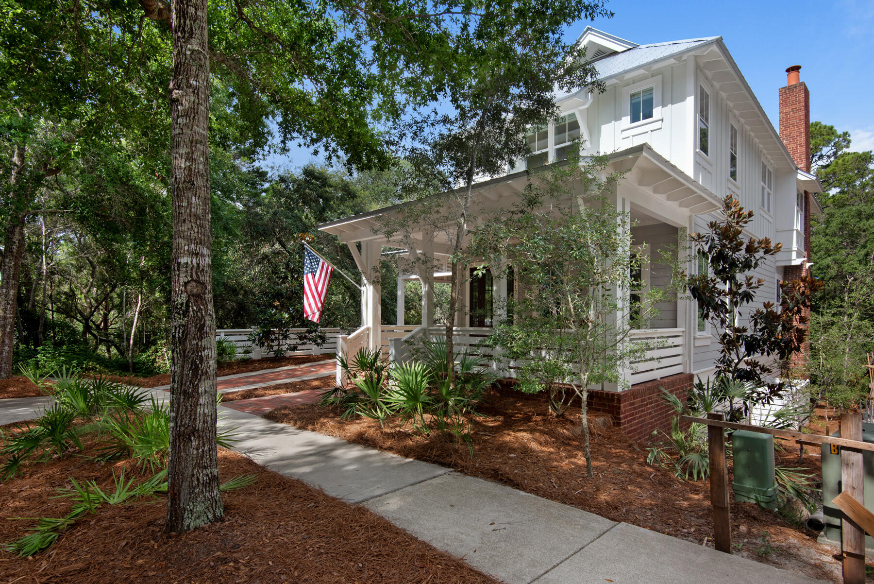 Fully Furnished 3 Bedroom 3.5 bath Luke & Blue's custom-built home in the very sought after gated community of Forest Lakes. The main level features a private guest room with en-suite bath.  Gorgeous kitchen with quartz countertops, stainless steel appliances, and oversized island perfect for entertaining guests.  The Kitchen and Living room are complete with custom shiplap walls and gas fireplace.  The beautiful shiplap walls continue up the staircase and onto the 2nd floor landing which is currently being used as an office.  This space could accommodate built-in bunks for additional sleeping.  The second floor also has the additional guest bedroom/bathroom, laundry room, and gorgeous Master Suite.  The master bathroom has a large walk-in shower, relaxing garden tub, and double vanity