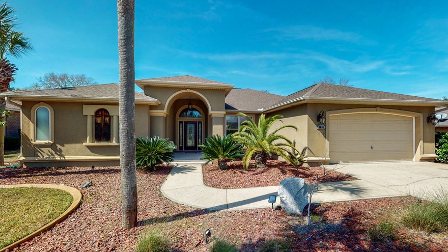 A 4 bedroom/3 bathroom property with an in-ground POOL and HOT TUB south of I-10?!! This 2,624 sq ft home is located in the beautiful, gated community of Chanan Estates. The kitchen offers granite countertops, a gas stove, stainless steel appliances, and an over-sized pantry. The master bedroom has large tray ceilings, and the master bathroom can't be missed -- two walk-in closets, a massive walk-through shower with DUAL shower heads, and a jetted bath tub. The back patio comes with a pool screen and plenty of space to host pool parties in the summer or set up a hammock for those relaxing days. Other features include a JBL surround sound system, tankless water heater, two car garage with workshop area, and central vacuum system. Call now to schedule a showing before it's too late!