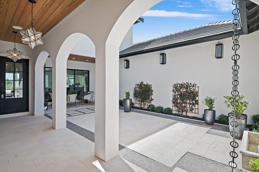 *OPTION TO ADD A POOL!* Welcome to Tradewinds, the newest community in Regatta Bay consisting of 54 homesites with a West Indies/Dutch architectural influence. This beautiful brand-new home offers modern luxury indoor/outdoor living w/over 4400 sq. ft. of heated/cooled space, 4 beds, 4 full baths + 2 half baths and a large study. Exterior features include an inviting front entrance courtyard w/ fountain, 3 car garage + golf cart garage (w/Ninja floor coating) and lush landscaping. The home was finished with designer chosen selections throughout including shiplap walls & ceilings, marble & white oak flooring, white oak shelving, quartz & marble countertops, solid wood custom cabinetry, and wood beams. Click ''more'' for additional info The 1st floor offers a split floor plan and includes a family room w/gas fireplace, gourmet kitchen & scullery, formal dining right off the kitchen, master suite w/ a showstopping master bath which includes a very large custom marble tile and glass shower, separate his and her vanities, soaking tub and a large extended master closet. Also, on the 1st floor you will find a guest suite w/ private bath, large study w/ built in shelving and cabinetry, powder bath for guests and large laundry room w/ sink which is accessible 2 ways-the guest hallway and privately accessible from the master closet. The gourmet kitchen and scullery offer Frigidaire stainless appliances which include a 6-burner w/griddle gas range & double oven, a wall oven & microwave, disguised refrigerator/freezer, 2 dishwashers, a beverage cooler, and under counter ice maker. The 2nd floor offers 2 guest suites w/ private baths, spacious family room, lounge area, wet bar and powder bath. This amazing home was built by Legendary Home Builders, utilizing only the finest materials and high end finishes such as: wind and impact resistant windows, wind and impact rated doors, insulated wind and impact rated garage doors, foam spray insulation in roof for superior energy efficiency, insulation in all interior walls for energy efficiency, sound proofing insulation between floors for sound barrier, Mana bloc plumbing systems, gas lanterns, stainless steel door hinges, custom wood shelving in all closets, Kohler plumbing throughout, Schluter waterproofing systems for tile in showers specifically designed to maintain integrity & durability, three a/c units for maximum efficiency, custom solid wood cabinetry throughout with soft close hinges, surround sound, smart home technology customizable for homeowner, led lighting throughout and so much more...