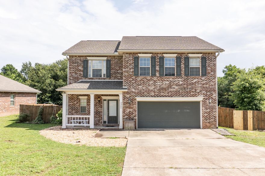 Available NOW! 4/2.5 home in south Crestview on a dead end street. Large living area opens up to a wonderful kitchen with PLENTY of cabinets and granite counter tops with breakfast bar. Upstairs you will enjoy the loft, all the bedrooms are upstairs and a hall bath. The laundry is also located upstairs so you don't have to carry laundry up and down the stairs! Relax in your spacious master offering double vanity, separate shower, garden tub, and large walk-in closet. LARGE back yard, perfect for entertaining guests. Lawncare included. Washer and Dryer As-Is. No smoking and no vaping inside the property. Applications are done online at www.rentgoodlife.com