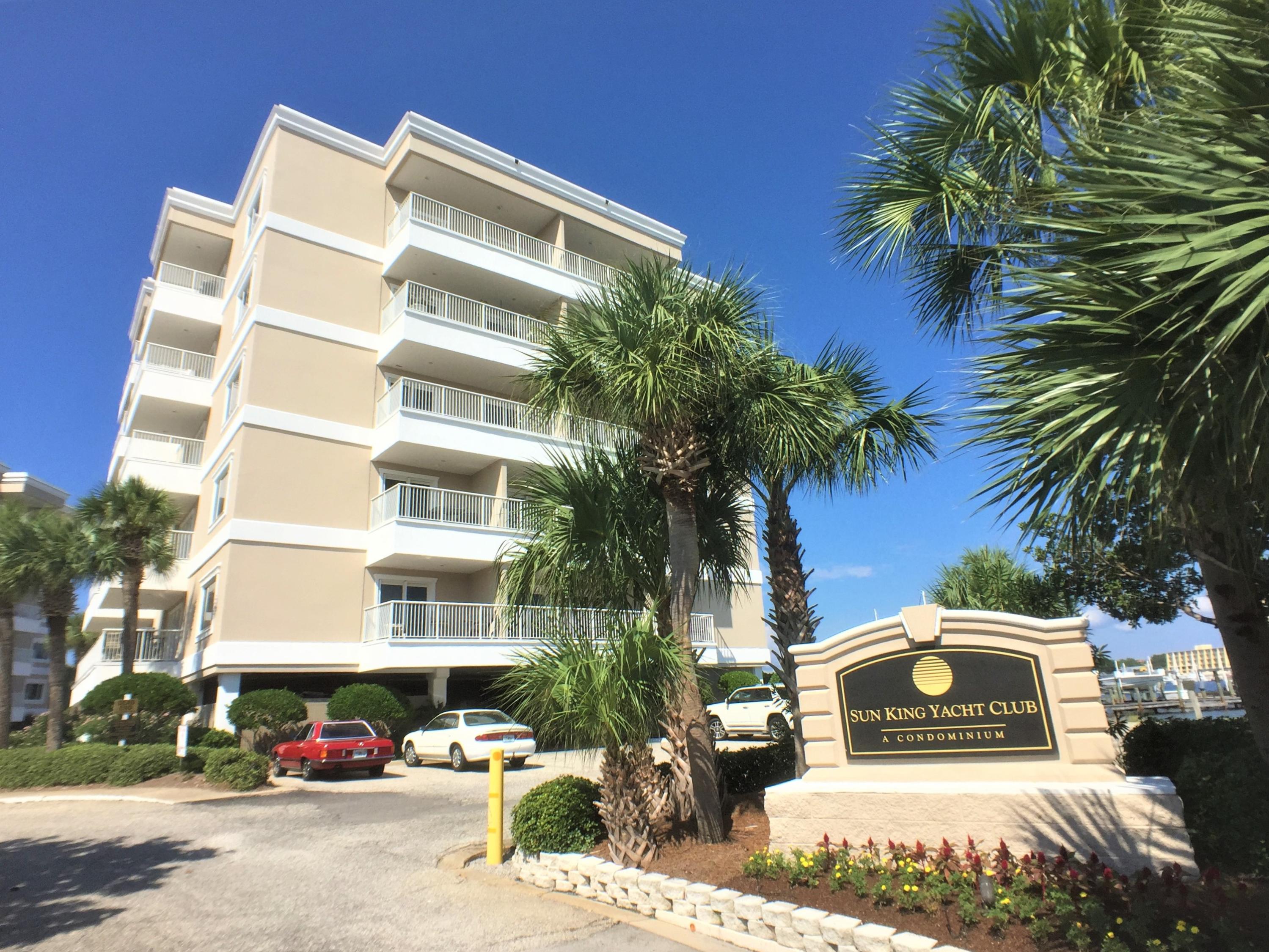 Lovely, 2 bedroom, 1 bathroom harbor-front condo in Sun King Towers available for long-term rental. Conveniently located on Holiday Isle, this condo is near some of Destin's finest attractions, dining, and shopping. The condo is fully furnished and features a washer and dryer installed in the unit. Additionally there is a spacious patio that overlooks the beautiful Destin Harbor, a perfect place to unwind after a long day.In addition to waterfront views, Sun King Towers also offers a community fitness center and pool.Water, sewer, trash and basic cable are included with your rent.