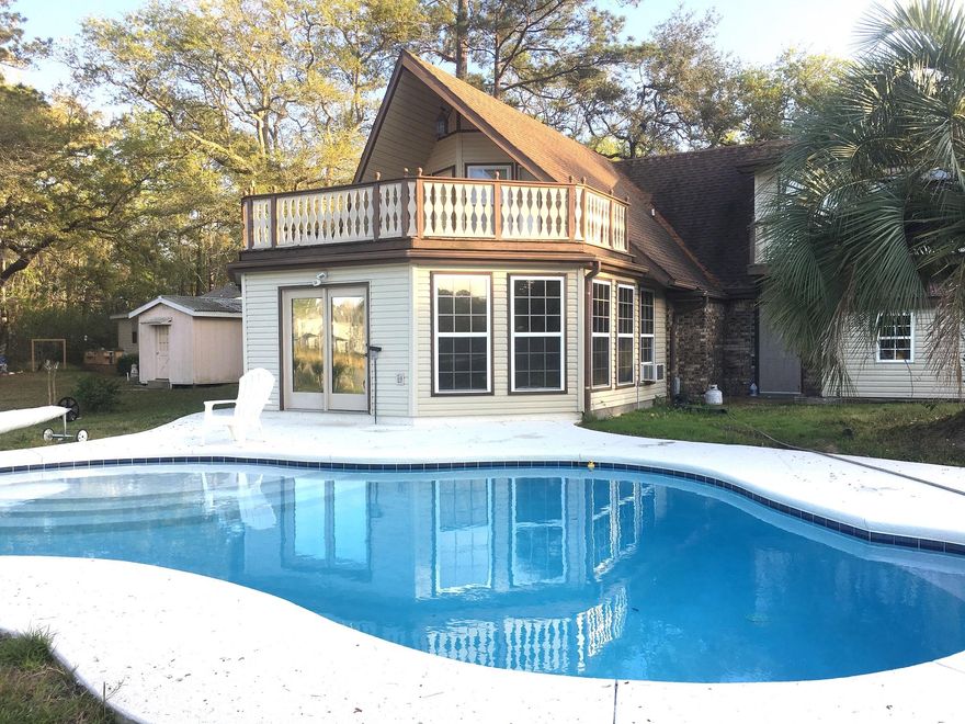 Motivated seller with a recent inspection and all repairs made!!! Located on the desirable Bay Grove Road and the beautiful protected waters of Mallet Bayou, this waterfront residence sits 100' from the road on over a half-acre lot with 77 feet of deep water frontage. This distinctive coastal cottage has lots of space and is full of craftsmanship. The spacious kitchen has solid maple cabinetry and two sinks. The great room adjoins the kitchen and has a fireplace at its focal point. A series of glass doors flow out to the sun room that exits to brand new, heated, custom in-ground Cox Pool(9/15). The entire downstairs is tiled, and the upstairs is wall-to-wall carpeting. The corners of the drywall are rounded and there are arches throughout the first floor interior. Upstairs you will find three bedrooms, each with its own private balcony-- overlooking the calm waters of the bayou.Don't let the age fool you, massive remodel in 1999, which actually turned a simple a frame cabin of 1000 sq ft into the home you see not. One bedroom has a built-in computer space, wet bar, and additional custom cabinets. Outside, in addition to the 40k new in-ground, heated pool a two-tier dock with a covered boat slip and motorized lift. Mallet Bayou is known for its great fishing and the beaches of South Walton are just a few minutes away. This house had a massive addition added to in it in 1999, extended the original A-frame into a spacious home with just under 3000 sq.ft. This home is an awesome coastal getaway! Please verify all information as you deem essential.

What I Love About This Home:

This home is truly the utopia you're looking for. Amazing sunsets, some of the best fishing in the area right off the dock, dolphins cruising by frequently, excellent crabbing and very little boat traffic. Destin Pass is a short boat ride away to access off-shore fishing, Harborwalk Village and Crab Island.