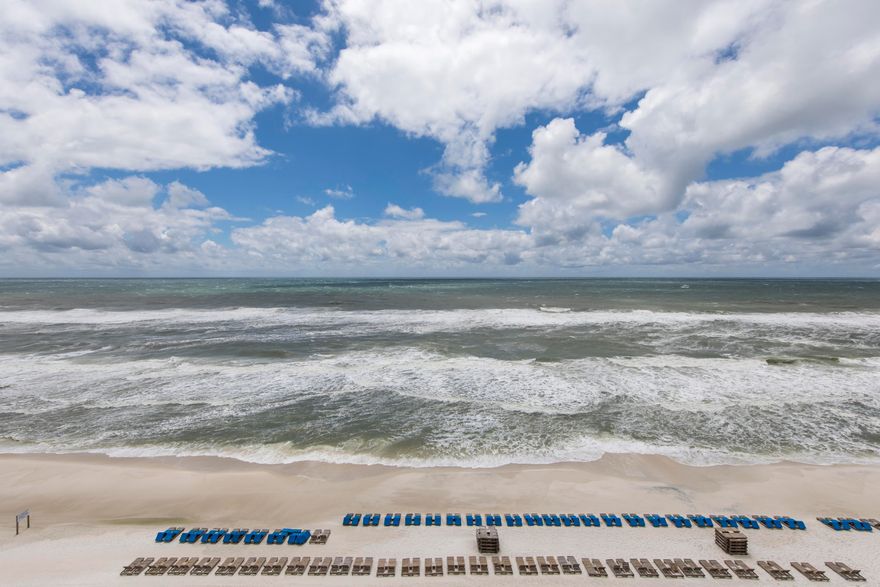 CURRENTLY UNDER CONTRACT WITH CONTINGENCY, ACCEPTING BACK UP OFFERS.Lowest priced ''Surfrider'' 1 bedroom, 2 bathroom with bunk condo available in Splash. This amazing condo sleeps six (6) and offers gulf views, from the kitchen / living / dining area. This amazing condo comes fully furnished and offers an open floor plan, with upgraded tile throughout, a large en-suite bath with a wonderful oversized garden tub and shower combo. Granite countertops throughout and washer/dryer in condo with upgraded appliances. Balcony is 6'9 x 16'1. Splash offers tons of amenities including Children's interactive Aqua Play pools with water slides & spray toys, Lil' tot splash pad, Lazy river ride, Dive-in movie theater, Beachfront Arcade, multiple pools, two heated pools and two hot tubs PLUS MORE.