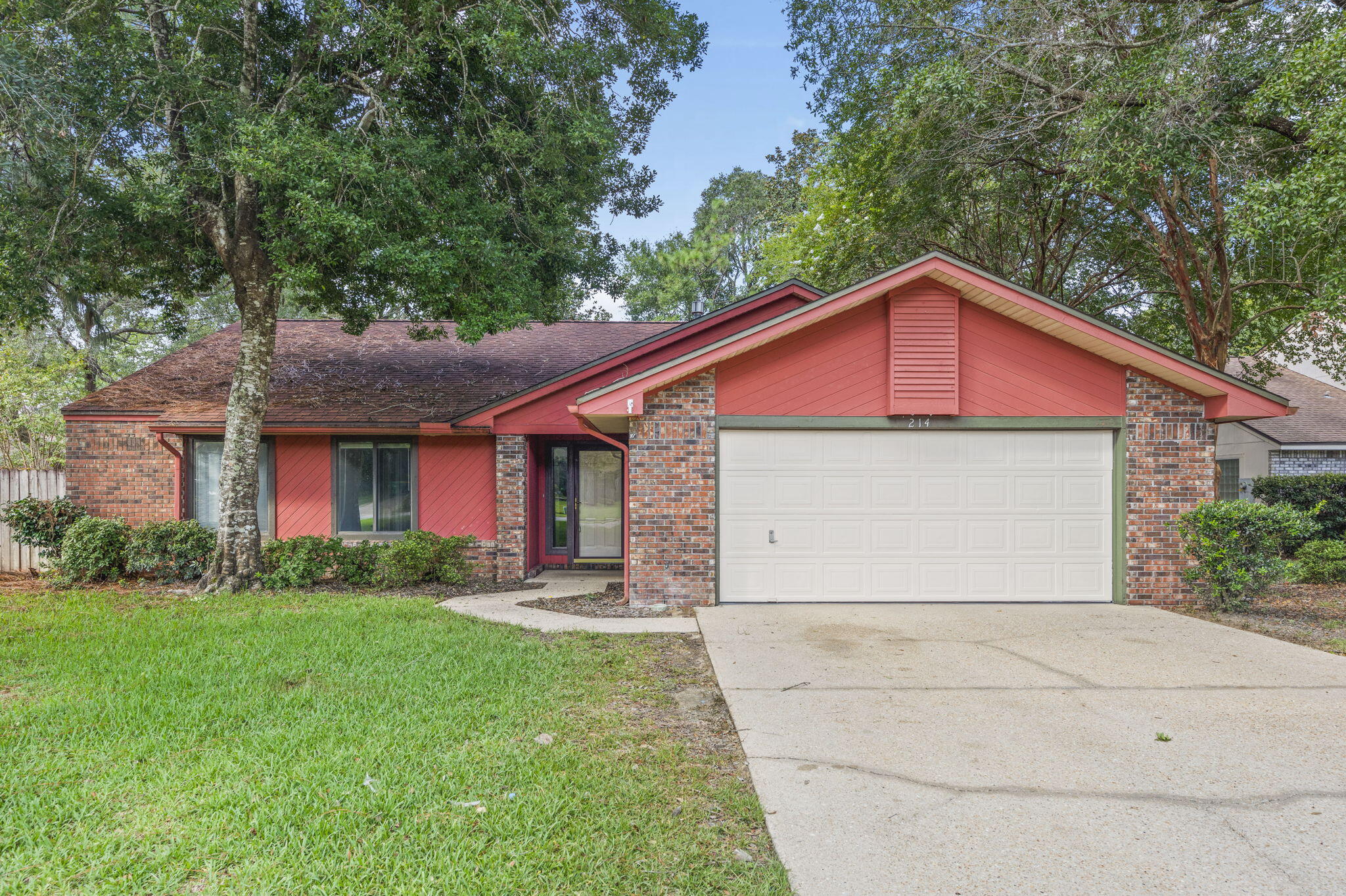 Be the first to enjoy the new renovations in this Rocky Bayou area home. This property features a 3bd/2ba home convenient to shopping, schools, and outdoor activities. Tasteful modern updates abound in this beautiful light and spacious home to include: new LVP flooring, new kitchen cabinets and counter tops, updated tiled showers and vanities, new blinds, fresh paint, and a whitewashed brick gas fireplace. Enjoy morning coffee in the enclosed 'Florida room' while you look out onto the privacy fenced backyard that backs up to a green belt. Location and modern updates make this home one that will go fast, call today before it's gone!