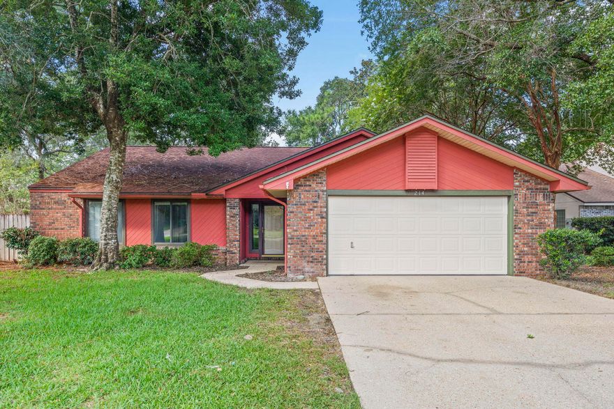 Be the first to enjoy the new renovations in this Rocky Bayou area home. This property features a 3bd/2ba home convenient to shopping, schools, and outdoor activities. Tasteful modern updates abound in this beautiful light and spacious home to include: new LVP flooring, new kitchen cabinets and counter tops, updated tiled showers and vanities, new blinds, fresh paint, and a whitewashed brick gas fireplace. Enjoy morning coffee in the enclosed 'Florida room' while you look out onto the privacy fenced backyard that backs up to a green belt. Location and modern updates make this home one that will go fast, call today before it's gone!