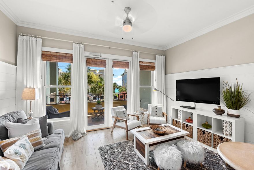 Ideally located at the Inn at Gulf place, this Coastal beach-chic studio boasts STUNNING GULF views & is directly across from private deeded beach access. Completely renovated and professionally decorated with a soothing color palate, this studio comes turn-key ready for you and your guests! Looking for a smart investment that YOU can also enjoy escaping to? Projected rental income of 35K!!! With a solid rental history established. Gulf Place offers a wide selection of boutique shops, artist booths, coffee shop, restaurants & an array of events and concerts at Gulf Place Amphitheater. Community is equipped with 3 pools (1-heated) tennis courts, shuffleboard, deeded beach access & BBQ areas.The balcony & front facade recently renovated to include new waterproof tile & paint. SEE VIDEO