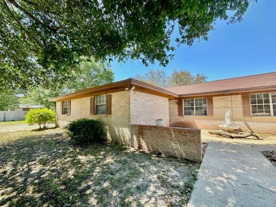 AVAILABLE: 11/15. Security deposit = $1,850 - can be broken in 2 monthly installments if qualified. 1 small pet okay w/ owner approval & a pet fee. Large living/dining area.  Kitchen also has a dining area w/ all appliances in place, lots of cabinetry & washer & dryer hook ups. Tile flooring throughout, no carpet! Bedrooms freshly painted 1 year ago. All electric! Open patio great for relaxing/entertaining. Large yard with yard building! Covered front entrance. Desirable Niceville location. New HVAC! Welcome home!
