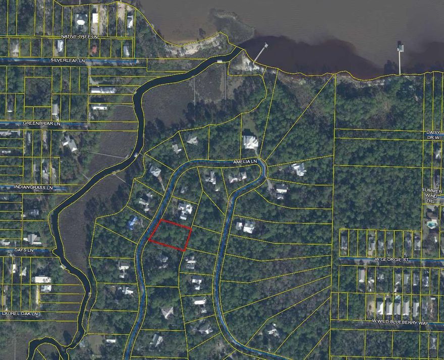 1/2 acre in Bay Magnolia. Situated in flood zone X with a tree survey and set of plans available.