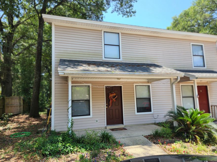 This 2 bed, 2 story End Unit Townhome located in Niceville is very close to Eglin and Duke and Hurlburt. 1st floor has LVP flooring through out. Open floor plan with Living Room and Dining area. Sliding glass doors lead to an open patio. Kitchen has new stainless dishwasher and Fridge. Stainless gas stove, plenty of counter space, a pantry and enough room for an island. Laundry room has washer/ dryer As-is. Half Bath on the first floor for your guests. 2nd floor has 2 bedrooms with family bath in-between. Family bath also has LVP flooring and large vanity for extra storage. Main bedroom has plank flooring and large walk in closet. Spacious 2nd bedroom has carpet, as well as on the landing. Pets OK.  All PMOTP are enrolled in the (RBP) Packagefor $50.00/month inslcudes renters insurance.