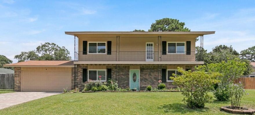Welcome Home to Lake Lorraine! This highly sought-after neighborhood is minutes away from Eglin AFB, schools and several shopping and dining options. This home features 4 bedrooms on the second floor, master bedroom with en-suite and balcony access and two renovated bathrooms. The first floor is expansive with a large open kitchen, den with fireplace, formal dining, a bonus room, a half bath and porcelain tile. There are Levelor plantation blinds installed in the front two rooms. Kitchen boasts LED recessed lighting, under-cabinet lighting, soft-close drawers and was completely remodeled in 2017. Attached is an air conditioned, enclosed Florida room with cedar walls and ceiling and new LVP floors. Outside you can enjoy a well maintained and landscaped yard with a newer shed for yard equipment storage. The exterior of the home was re-sided in 2020 with Hardie Board siding and all windows have been replaced. The upstairs windows are hurricane rated and the remainder of the windows have hurricane shutters that are stored in the shed. Gas utilities are available in the home and currently run to the water heater, clothes dryer and stove. The utilities are run underground so there are no unsightly power and cable lines and recently LiveOak Fiber has become available on the street. Beautiful paver driveway was done in 2021. Please see the Features Sheet in the photos to read about all of the updates that have been done to this lovely Shalimar home.