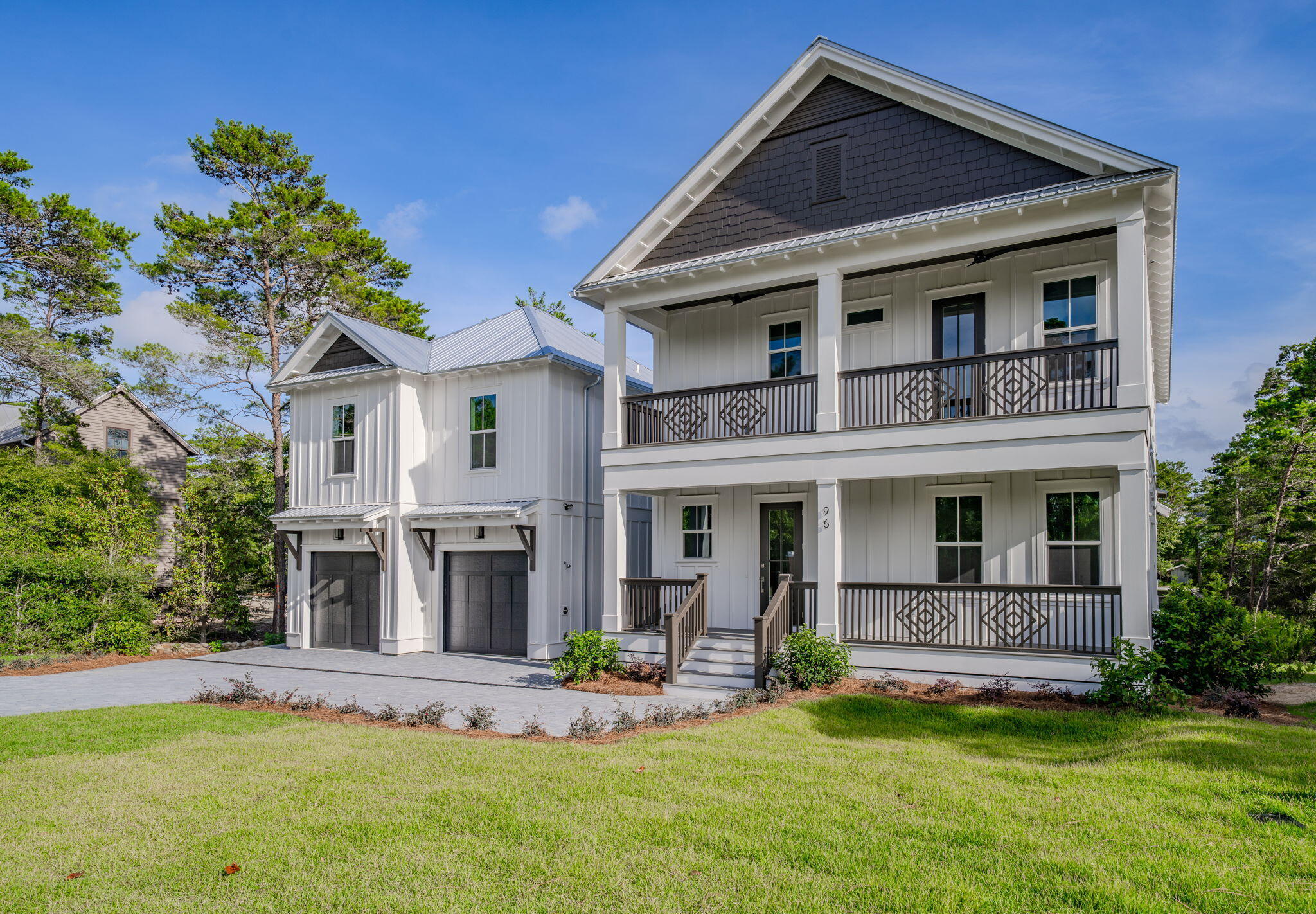Beautifully designed new construction home south of 30A in the desirable Gulfview Heights community. Tucked away on a peaceful dead-end street, this stunning home offers an unparalleled combination of privacy and prime beach proximity. Perfectly positioned for those who value both serenity and convenience, this property is a rare find. With the beach only a short 6-7 minute stroll away via Gulfview Heights Public Beach Access and Draper Lake's lush green space right next door, this location is truly special. Built by BMW Homes, this exceptional 'pool' home is a masterclass in design and craftsmanship. Featuring an impact rated design and custom finishes throughout, it's ideal for buyers who appreciate quality, attention to detail, and durability. The property consists