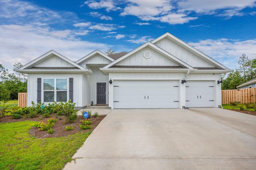 AVAILABLE... August 11, 2023. 4bed/3bth home in Shoal River Landing with a rare 3 car garage! Home boasts covered patio, large Breakfast Nook, & separate Dining Area. Home has all the upgrades to include Trey Ceilings w/crown molding, granite in the Kitchen & Baths, Stainless steel appliances, quiet dishwasher, island bar, & corner pantry. Spacious bedroom walk in closet, double vanity, garden tub & large separate shower add to the Master Bedroom. The newest in wood look flooring throughout & Frieze carpet in the bedrooms. Smart Home Connect System includes a video/camera doorbell, keyless entry, & more. Community POOL!! NO smoking & NO cats. Dogs allowed upon approval with a non-refundable pet fee. Minimum 600 FICO credit score required in addition to meeting rental criteria.