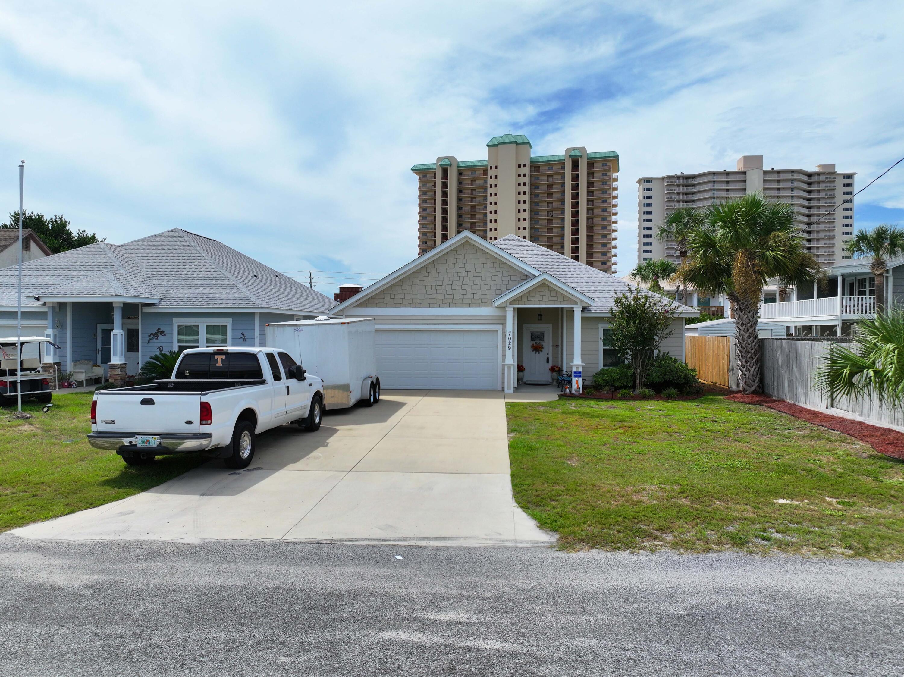 Charming 3-Bedroom Coastal Home Near Beach and Grand Lagoon!Discover coastal living at its finest in this beautiful 3-bedroom, 2-bath home, ideally located just blocks from the beach, serene Grand Lagoon, and public boat ramp perfect for boating enthusiasts. This beautiful home offers a tasteful design with the best of both worlds - enjoy the tranquility of being near the water while staying close to shopping, dining, and entertainment options. With an open floor plan, modern finishes, open and spacious layout and a fully fenced level backyard, this home is perfect for porch relaxing and family entertaining.  Don't miss this rare opportunity to live in a prime location with everything at your fingertips!