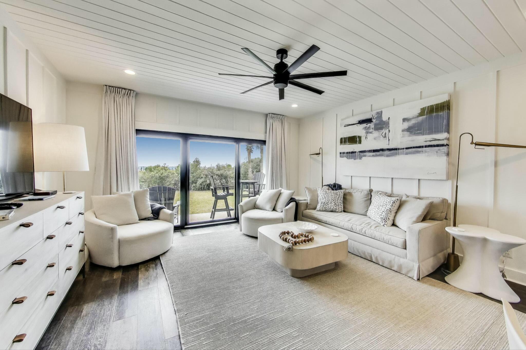 The epitome of luxury on 30A! This meticulously renovated, gulf-front condo in highly sought-after Seagrove offers an exceptional beachfront experience. With its ground floor location, you can step right out onto the green space and savor the breathtaking Gulf views. Inside, the attention to detail is evident with exquisite woodwork throughout, adding a touch of coastal charm and sophistication. The thoughtfully designed Kitchen maximizes space, featuring modern appliances and ample storage for all your culinary needs.This turnkey one bedroom, two full baths unit offers additional sleeping areas in the 3 built-in bunks, accommodating up to seven guests.Whether you're seeking a quiet getaway or hosting friends and family, there's plenty of space to unwind and create lasting memories.