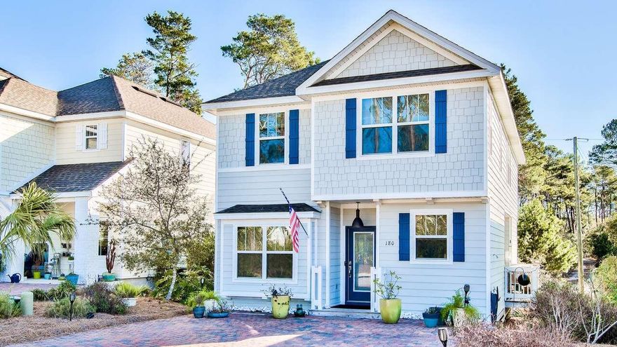 *Seller Willing to Contribute Up to $15,000 toward Buyer Closing Costs for Interest Rate Buy Down* Conveniently located one mile from Rosemary Beach, a half mile to the beach and around the corner from shopping and dining options on 30Avenue, this 4 bed 3 bath beach house in the quiet 'Pinewood Preserve' neighborhood of 30A delivers designer furnishings, tasteful decor, and alfresco offerings. 180 Pinewood Lane is being offered fully furnished, with some owner exclusions, and is an affordable primary home option here on 30A. Better yet, short term rentals are allowed here with rental projections grossing over $80K annually. The main level features an open-concept layout along with a side courtyard, summoning you to entertain the evening away and enjoy some wonderful gulf breezes.