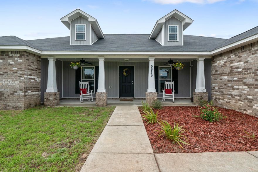 Welcome Home to this well maintained 4 bedroom 2 bath pond front home. The massive kitchen space is an entertainers delight! Featuring dark wood cabinets, tiled backsplash, granite counters, stainless steel appliances and ample pantry space. The home also features a split, open floor plan with bonus room and formal dining. Master bath features two walk in closets, separate garden tub and shower. The backyard deck has been recently stained and provides ample space for grilling and enjoying the sights and sounds of the pond. The lot expands past the fence and pond is accessible by the rear gate. Home is at the end of a cul de sac and just minutes away from shopping, dining and schools. All information deemed to be important to be verified by buyer.