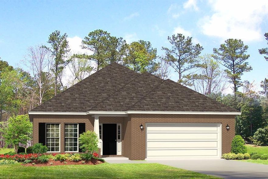 The Brooklyn is a one story floor plan which is 1,968 sq.ft. with 3 bedrooms, 2 baths, flex room, covered front/back porches & 2 car garage. The open kitchen with large island and kitchen opens to the great room w/ access to the back covered porch. The master bedroom is just off the back side of the house & master bathroom has a large walk in closet, separate linen closet, dual sinks & large tub. The flex room can be used as a home office/4th bedroom. Listing Broker/Sales Associate has ownership interest in the property. Pics are of a similar home. Sq ft/dimensions are approx. Home & community information including pricing, included features, terms, availability & amenities are subject to change and prior sale at any time without notice or obligation. Estimated completion, March 2017.