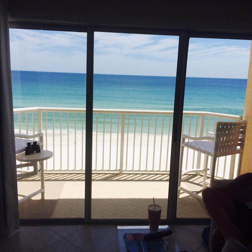 * * * Gulf Front Studio * * * Beautifully 100% remodeled top floor corner studio unit at Islander Beach Resort. From the protruded balcony enjoy breathtaking panoramic views of both sunrise and awesome sunsets seven stories above the white sandy beach and emerald waters of the Gulf of Mexico.This penthouse unit has both a murphy bed and a sleeper sofa. All furnishings are brand new. Never rented since remodeled. Kitchen area includes cherry wood cabinets and granite countertops. Tile floors throughout. This is a real beauty! Must see!! Buyer to confirm all dimensions and facts to his satisfaction.