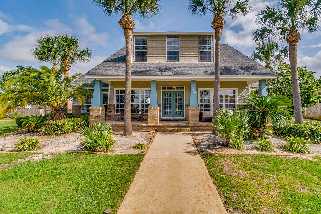 Open House Saturday May 7th 11am to 2pm. Vacation at home every single day! This house is in the ideal location across the street from the neighborhood access to the Sound, between Hurlburt Field and Navarre Beach. You can paddle board or go fishing before you to go work, or sit on the beach and watch the sunset. Or enjoy the evening on your front porch with that stunning view! Once you step in the door you will see the attention to detail. The tile floors, the perfect layout. Great sized living room with soaring ceilings. Both formal dining and office/family room with views of the water. Open kitchen. Spacious master suite on the first level. Upstairs are 2 bedrooms, bathroom, loft and office/hobby room. Patio perfect for grilling off the kitchen. Spacious yard on the side. 2020 Roof!