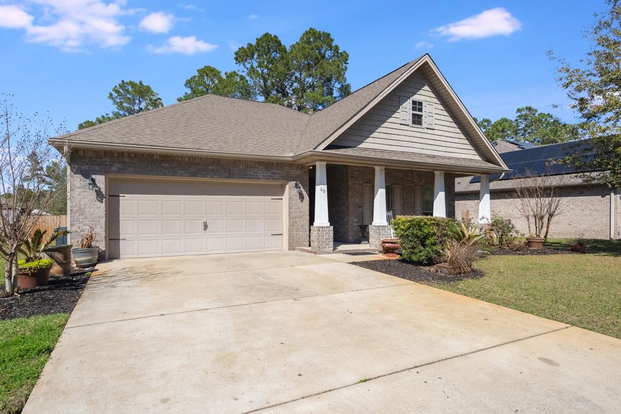 Discover this immaculate and well-maintained 1-story home in the desirable Peach Creek community! Spanning 1,980 square feet, this charming residence features a thoughtfully designed split floor plan with 3 bedrooms and 2 bathrooms. Nestled in the heart of Santa Rosa Beach, it boasts 9-foot ceilings, an electric range, microwave, and dishwasher, along with fabric shield hurricane window protection for added peace of mind. Don't miss this incredible opportunity!