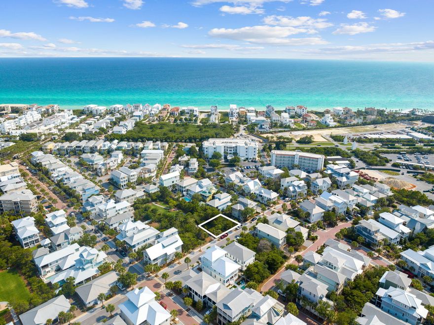 Only Lot For Sale in Seacrest Beach! Welcome to Lot 9 on Beach Bike Way. Lot 9 is a premium lot backing up to a beautiful park with green space. This 75x50 lot comes with floor plans accounting for a large main house, carriage house & two car garage. The floor plans state that the main house & carriage house will total 3,100 SF heated and cooled. And the floor plans include an additional 782 SF of covered outdoor spaces along porches & balconies. Seacrest Beach offers an incredible location where you can easily frequent all of the best shops, restaurants & activities in Rosemary, Alys & Inlet Beach. Seacrest Beach is famous for its resort-style community pool, deeded beach access & shuttle service. Inquire today to review the site plan & floor plans!