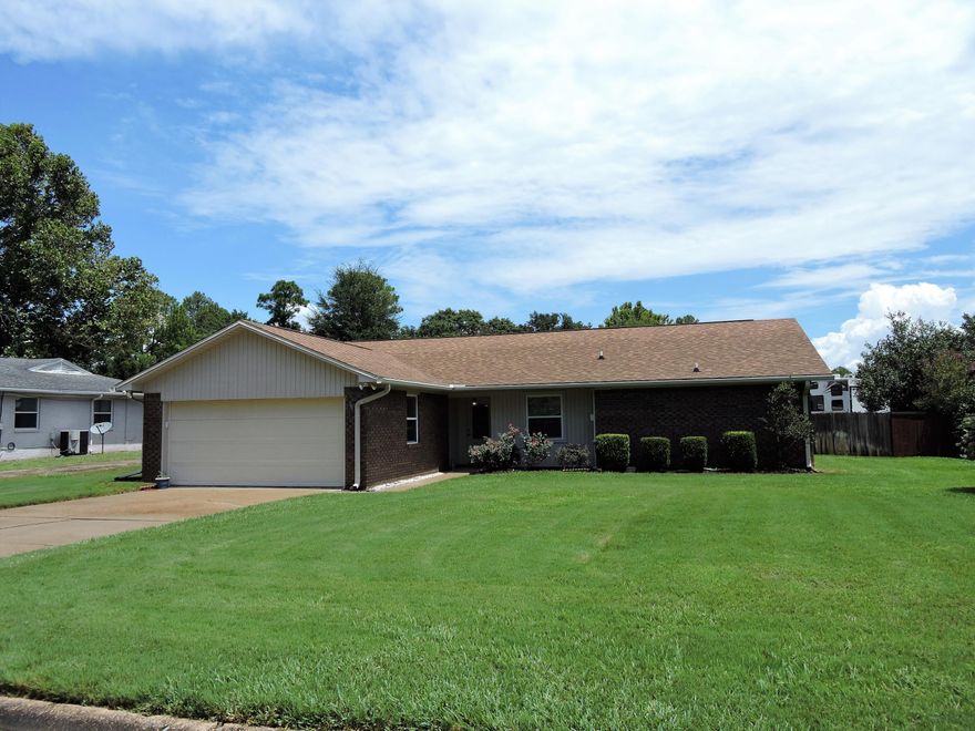 Super neat home in Palm Estates on a quiet cul de sac. Spacious family room with newer carpet, beautiful fireplace, and plenty of room for families to watch TV and entertain. Kitchen is immaculate -has solid surface countertops, electric range, and full size refrigerator. Home also has newer windows, roof 2004, and New HAVC in 5/2017. Wood siding replaced in 2005 with low maintenance vinyl siding. Baths updated in 2004 by Randy Wise. Fully fenced back yard. Double garage with plenty of parking.