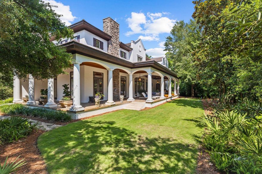 Welcome to your oasis of luxury living in Burnt Pine, an exclusive enclave within Sandestin Golf and Beach Resort. This exquisite residence spans 5,353 square feet of carefully crafted design, offering the epitome of comfort and sophistication. Upon entering, you are greeted by the grandeur that defines this home, a two-story living room with custom Corbett lighting that seamlessly flows to the expansive outdoor living area. Designed for entertaining, this outdoor space boasts Restoration Hardware furnishings and a summer kitchen equipped with a gas grill, sink, wine fridge, and beverage cooler, all framed by lush landscaping enhancing the privacy and serene ambiance.  The heart of this home is its gourmet kitchen, featuring double ovens, double dishwashers, gas range, Quartzite countertops and oversized center island inviting culinary creativity. Whether hosting intimate gatherings or large soir??es, this space effortlessly caters to your every need. With four bedrooms, four full bathrooms and two powder bathrooms, including two primary suitesone conveniently located on the first floorthis home offers unparalleled privacy and comfort. The second-floor primary suite is a haven unto itself, featuring vaulted ceilings, a spacious custom closet with ample storage, and an en-suite bathroom with a steam shower designed for indulgence. For those who appreciate the finer details, an office adorned with a wood accent ceiling offers a serene workspace bathed in natural light, with a private balcony. Practicality meets luxury with a large laundry room on the first floor and an additional laundry room on the second floor, providing both functionality and convenience. Recent updates include a newly replaced roof and freshly painted exterior. Additional features include an elevator, a two-car plus golf cart garage with mature trees providing a picturesque canopy over the driveway. Experience the pinnacle of luxury living in this meticulously designed home, where every detail has been thoughtfully curated to exceed your expectations. Burnt Pine is a gated, upscale, non-rental community within Sandestin Golf and Beach Resort. Residents have access to championship golf courses, tennis, the beach, a marina, entertainment, shopping and upscale dining. For true golf cart community living, Grand Boulevard is just a few minutes away, providing access to high-end shopping, restaurants and entertainment.