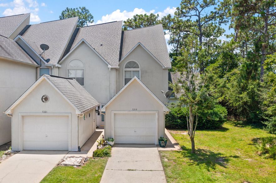 Check out this beautiful townhome right in the heart of Navarre. Each bedroom has a private on-suite bathroom with an additional half bath in the common area. The bedroom on the lower floor has a set of double doors that allow you to walk directly out to the wrap around porch. The oversized owner's suite on the second floor has its own bathroom, large walk in closet, and a private balcony. Make this home your personal beach getaway or rental investment!