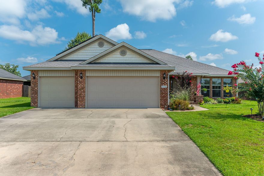 This home is a true 4/3 plus office and an additional bonus room!  This home also comes with solar panels that will be paid off at closing! When you enter the home you are greeted into a spacious livingroom and open kitchen that overlooks the tranquil backyard.  Head into the Primary Suite and prepare to be amazed at how expansive it is. The bathroom features granite countertops, walk-in closet, soaker tub, and stand up shower. All of the remaining bedrooms are generously sized as well. The meticulously landscaped backyard offers an extended patio area with a pergola that features a hammock, perfect for relaxation. You may even find yourself snacking one of the abundant blackberry bushes! This home is also located directly across the street from the neighborhood pool and tennis courts!