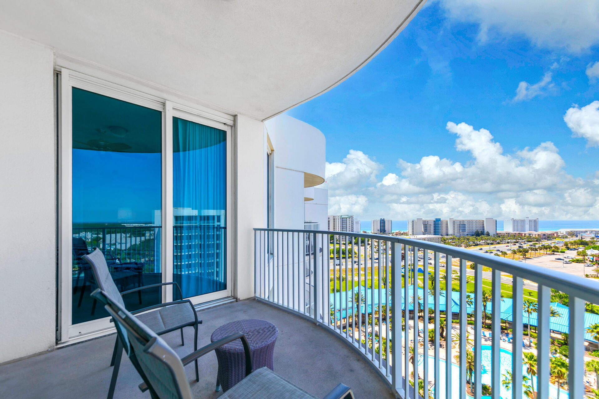 Exceptional opportunity to own a well established rental machine! Unit 11209 has had a stellar 4.86 rating on Airbnb with an outstanding $61k average gross rental income over the past 3 years ($70k 2022, $62K 2023 and $53k 2024)! Not only are you getting a unit with a proven income track record, but Year-to-date, an already earned over $14,500 with $16,000 in confirmed future bookings. This junior suite, 2 bedroom, 2 bath unit is being sold turnkey and fully furnished! With six years of experience as a Superhost and being recognized as a guest favorite, this high-performing listing ensures quick rentals and provides significant advantages over starting from scratch. Additionally, it ranks among the top-rated properties in Destin.
The Palms of Destin is an excellent investment opportunity, second home, or primary residence. This resort allows you to park and relax without ever needing to drive during your vacation. Enjoy the convenience of an on-site restaurant and coffee bar, along with a seasonal shuttle service that runs to various attractions in the area. Notably, HOA fees cover all utilities, including electricity, water, trash, Wi-Fi, and cable!
During the day you are sure to enjoy the exterior features of the 11,000 sq ft lagoon pool, w/ waterfalls and bridges within the 2 acre ''oasis''. The children's pool and interactive splash fountain will provide hours of enjoyment while the parents enjoy a swim, or lounging with a drink from the on site restaurant and coffee shop. The Palms also features a new state of the art fitness center, pickle ball (outdoor), tennis and basketball court, seasonal shuttle, a new outdoor grilling area and an electric car charging station! Look no further as The Palms Resort and Conference center is a 5 star resort with amenities hard to beat! Then in the evening, you will find yourself on the balcony enjoying the breathtaking sunsets! Call your favorite agent for a showing today!
While we believe all information to be accurate, buyer to verify all information including dimensions.