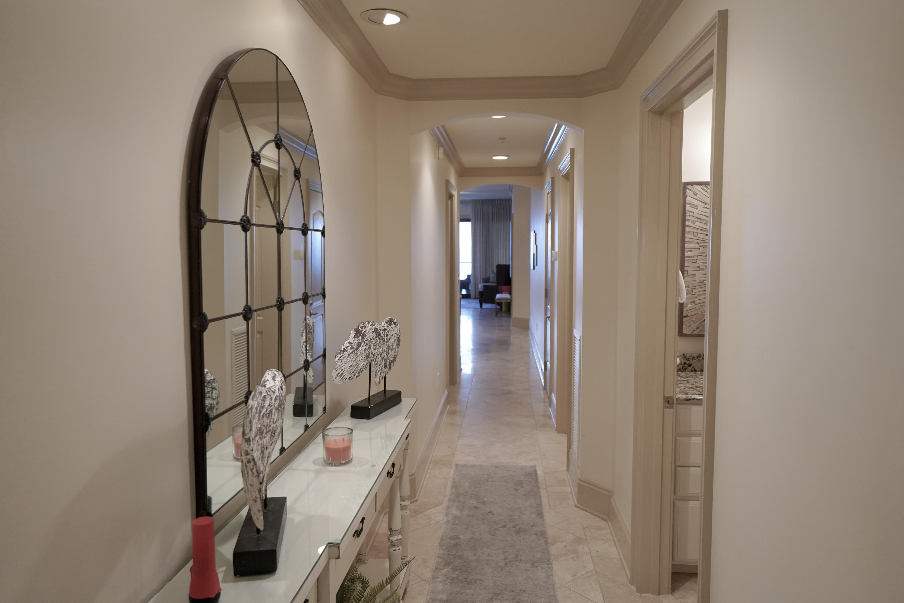 Never Rented Exceptionally Clean! The owners spared no expense in their renovation of this professionally designed 4BR/3BA, 2,200 sq. ft. second floor unit at Villa Coyaba. This gulf front, full ocean view unit is on the second floor which allows you to watch the kids play at the beach yet is high enough for you to capture all the views of the incredibly pure, sugar white sand and sparkling green waters of the Emerald Coast.  This condo was beautifully decorated by Forte' Designs of Texas, and Ave 117. This unit has all the upgrades you could ask for: 10 ft. ceilings throughout. Master Bath with 6 ft. Jacuzzi tub and double headedshower surrounded in tumbled marble
