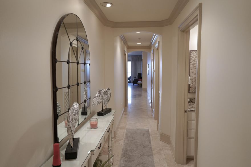 Never Rented Exceptionally Clean! The owners spared no expense in their renovation of this professionally designed 4BR/3BA, 2,200 sq. ft. second floor unit at Villa Coyaba. This gulf front, full ocean view unit is on the second floor which allows you to watch the kids play at the beach yet is high enough for you to capture all the views of the incredibly pure, sugar white sand and sparkling green waters of the Emerald Coast.  This condo was beautifully decorated by Forte' Designs of Texas, and Ave 117. This unit has all the upgrades you could ask for: 10 ft. ceilings throughout. Master Bath with 6 ft. Jacuzzi tub and double headedshower surrounded in tumbled marble