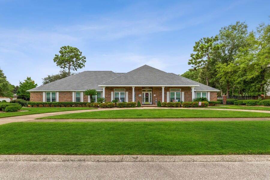 Custom built one owner immaculate home with 4 car garage. Located in the much desired neighborhood of Rocky Bayou Estates, this 4 bedroom 2.5 bath estate boasts over 3173 sq. ft. Well thought out floor plan offers a formal living room or office, formal dining, large family room with beautiful brick fireplace. Open kitchen features tons of cabinets, counter space, and walk in pantry. Oversized laundry room has utility sink and room for extra refrigerator/freezer. The large master bedroom has two full size walk in closets. The ensuite bath has two separate vanity areas, garden tub, and separate shower with bench. The vast Florida room located off the family room is heated and cooled and connected to the screened in porch. The hot tub in the Florida Room can stay or be removed. The...