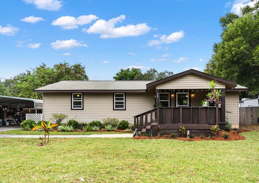 This cute home sits on a huge double lot! It features 3 bedrooms and 1.5 bathrooms.  As you approach the front entrance, you'll notice the nice sized covered porch and the yard is completely fenced it.  There is also a shed out back as well!*NEW ROOF will be installed prior to closing with accepted offer- Buyers can choose color of roof.