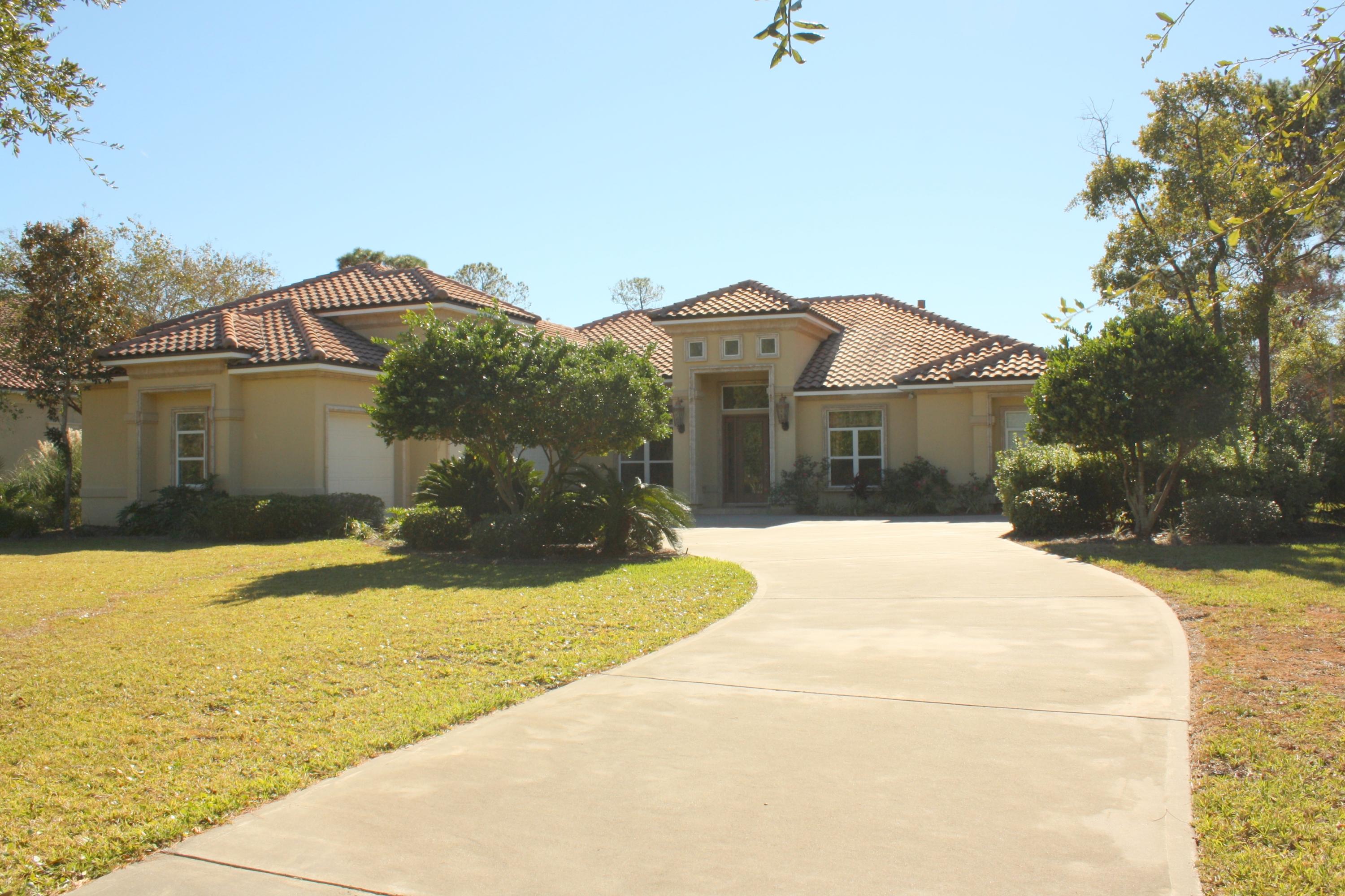 No flood insurance required! Seller has LOMA letter in hand! Great price, fabulous location and MOVE-IN READY!!! Absolutely gorgeous custom home on nearly 3/4 acre overlooking the golf course featuring a spacious, open floor plan that is perfect for family and entertaining with a generously sized great room, formal dining area, breakfast area and chef inspired kitchen with large breakfast bar all overlooking the screened lanai, pool and golf course. Split bedroom floor with, with a luxurious master suite, sumptuous bath with custom marble shower, vessel sinks, soaking tub and a new customized dressing room (previously the study, could be remodeled back into study). Four additional bedrooms with Jack and Jill baths, plus a guest/in-law suite complete with kitchen and washer/dryer.