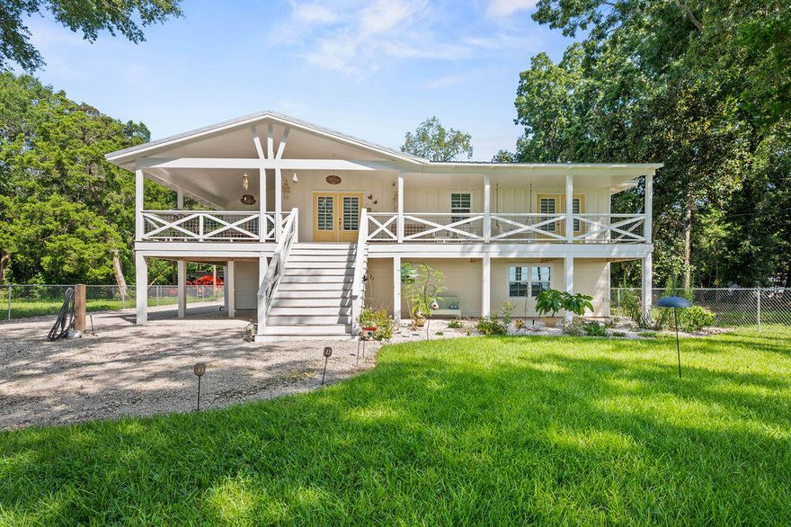 Fully renovated (2022-2023) 4BR/3BA home in Choctaw Beach just 4 miles east of the Mid-Bay Bridge! Updates include metal roof with peel & seal underlayment, Hardie board siding, impact windows/doors, new exterior & interior paint, new plumbing/electrical fixtures, new insulation/drywall, and all-new LVP flooring. The chef's kitchen features KraftMaid cabinets, quartz counters, Bosch appliances. Bathrooms fully remodeled. Includes a private in-law suite (4th BR, 3rd BA) with kitchen, living area, bedroom & full bath. Outdoor features: dock with boat lift (power & water), 24x36 pole barn for RV/boat, detached garage, chain-link fence, irrigation (280 ft. well), outdoor shower, new stairs & deck, landscaped lot with dual road access. Move-in ready waterfront retreat in Choctaw Beach!