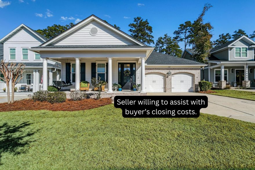 Welcome to this beautiful one-story brick home in Deer Moss Creek, one of Niceville's most desirable master-planned communities. Built in 2019 by one of the area's premier builders, Huff Homes, this home blends modern comfort with thoughtful design, all just minutes from Eglin AFB, Duke Field, 7th Special Forces, and Destin's stunning beaches.Step inside to an inviting open floor plan featuring LVP flooring, tile in wet areas, and crown molding throughout the main living spaces. The chef-inspired kitchen offers quartz countertops, white shaker cabinets, modern lighting, and premium stainless steel Bosch appliances, including a dual-fuel gas stove/oven.The spacious primary suite provides a peaceful retreat with an oversized walk-in shower,  double vanity, and a large walk-in closet. Two additional bedroom and 2.5 baths ensure comfort for family and guests.

Enjoy outdoor living with a charming front porch and a screened-in back porch overlooking serene greenspace. Additional features include a 2-car garage, high-impact windows, energy efficient HVAC, gas water heater, an outdoor gas hookup, sink in the garage and a whole home generator - a smart combination of comfort, safety, and long-term savings.

Living in Deer Moss Creek means enjoying a vibrant, walkable community with exceptional amenities, including scenic walking trails, parks, playgrounds, a community pool, and beautifully preserved natural spaces. The neighborhood is known for its thoughtful design, friendly atmosphere, and access to A+ schools, making it one of the most sought-after areas on the Emerald Coast.