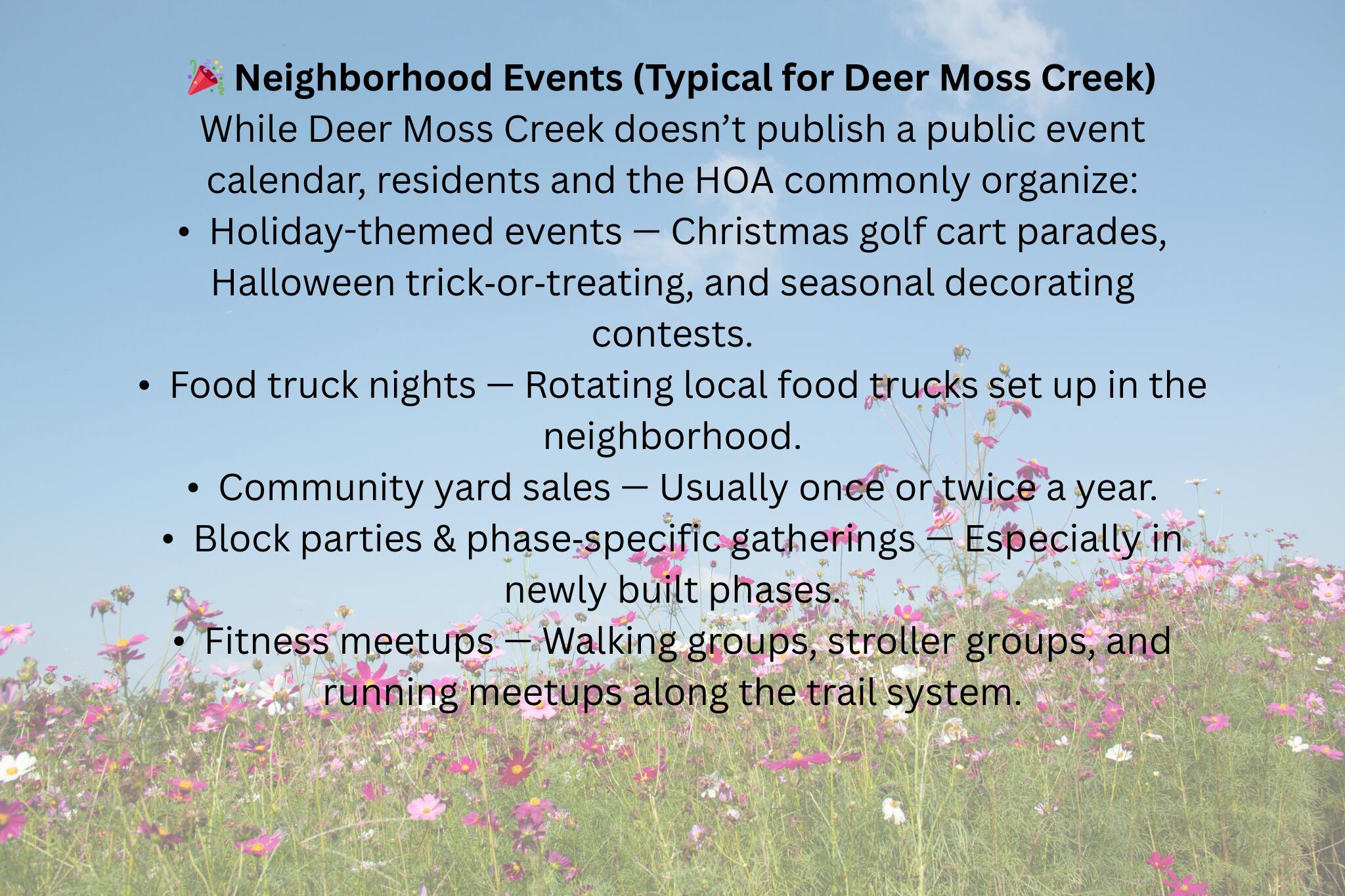 Deer Moss Creek - Residential