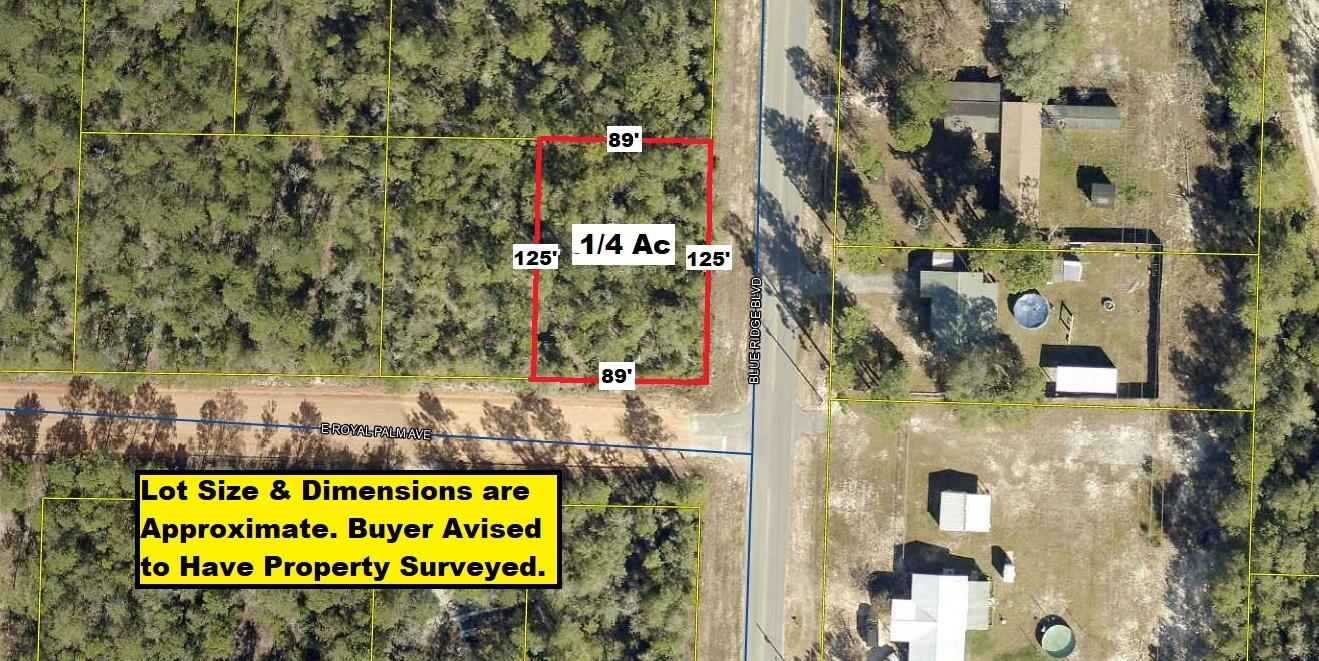 Prime, lightly wooded, 1/4 acre corner lot on paved road in growing Mossy Head area of Defuniak Springs. Located within 10 minutes to either Blackstone Golf Course or Eagle Springs Golf Course; Within 10 minutes to downtown Defuniak Springs and I-10 in Mossy Head for a quick commute to Crestview, Niceville, Eglin AFB and Ft. Walton Beach. No utilities currently on the property but power on street. Public water is available through Mossy Head Water Works with paid tap fee. Septic would be required.