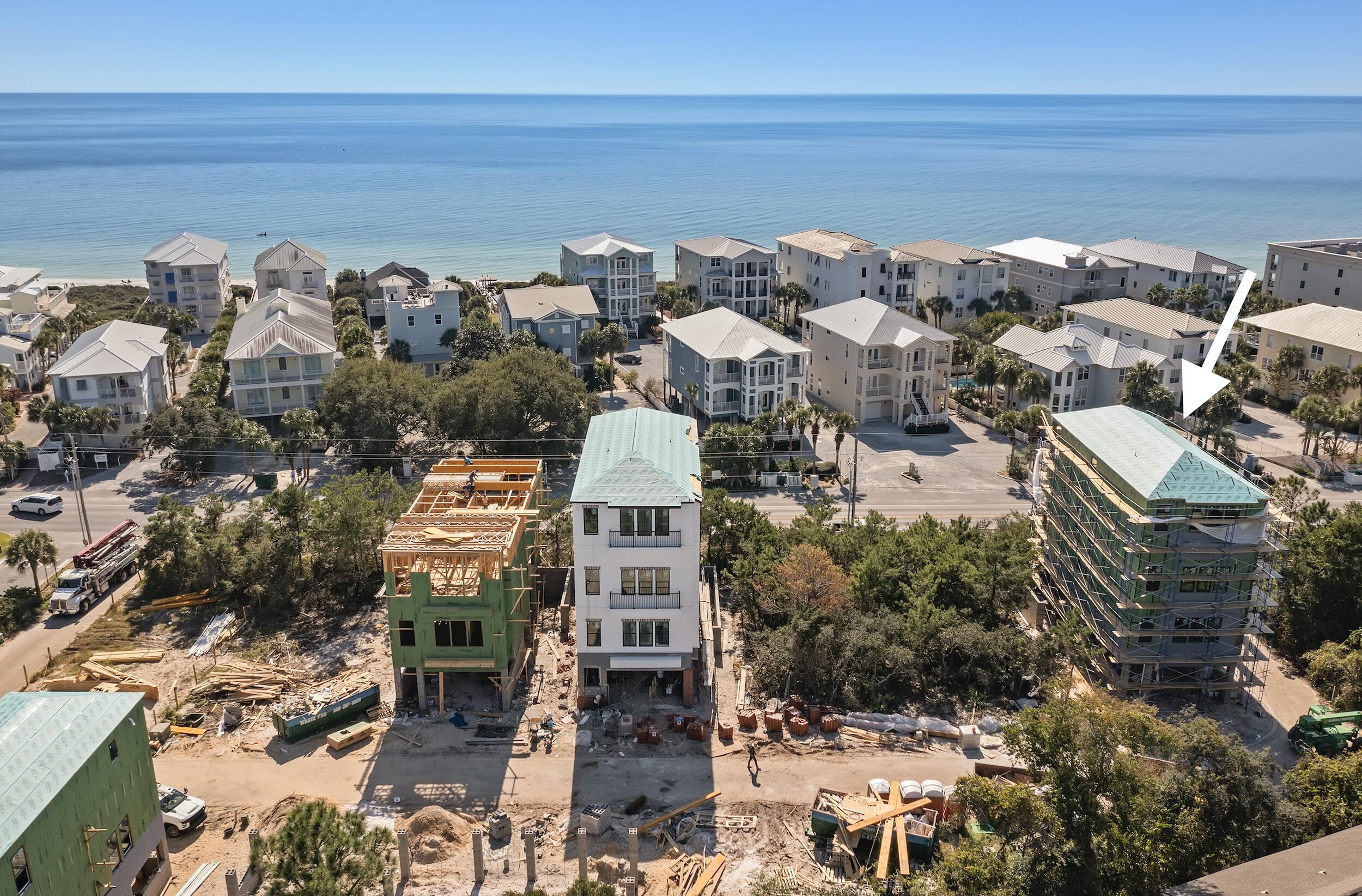 NEW CONSTRUCTION opportunity in Seagrove Beach with amazing GULF VIEWS!! Situated directly on HWY 30-A with over 4000 sq. ft., 7 Bedrooms and 7.5 baths,  over 265k in projected yearly rentals, and deeded beach access right across the street ... this home will not last long!