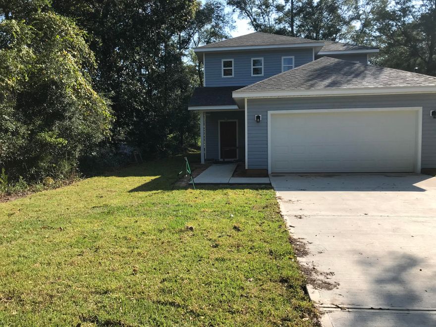 Brand spanking new, 3 bedroom, 2 1/2 bath, 2 story house, in the city of DeFuniak Springs. You enter home into the open floor plan with the living room, dining room and kitchen. Large kitchen island and pantry. Plus a 1/2 bath near the back door. There's a covered back patio There is a nice window over kitchen sink. Master bedroom is downstairs. It includes large master bath and closet. Upstairs there are 2 additional bedrooms and bath. This is a place you will feel PROUD to call HOME!