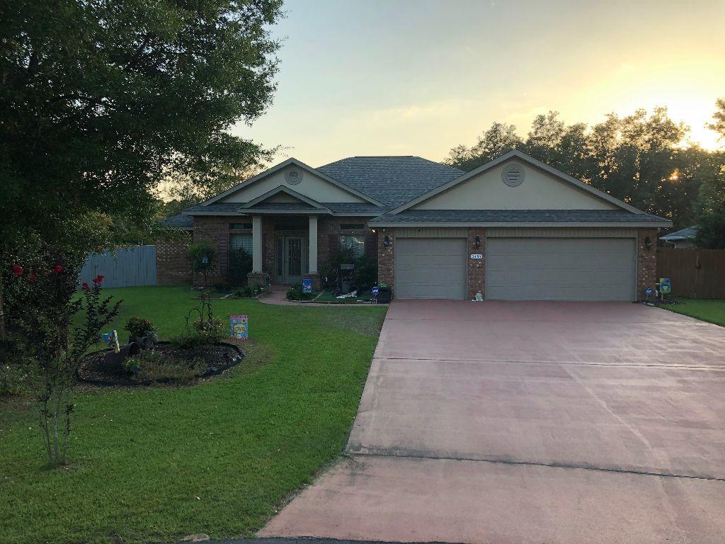 Great family home that still looks brand new. Crown molding through the living areas, trayed ceilings, high ceilings many, many extra touches though out this home. Large rooms, dining room, 4 bedrooms, 3 full bathrooms one of which leads out to the oasis surrounding the screened in pool area. Surrounding the pool area is a large yard with gates to the back yard which is concrete for parking extra or large toys. 2 Yard buildings also. This is truly a great house to call home. Not enough room to put every put all information here.