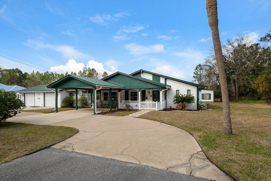 Looking for an affordable home, with plenty of room to park your RV, boat and cars and no HOA? You just found it! This adorable 3 bedroom, 2 bath home sits on a double lot, on a quaint street in North Santa Rosa Beach, which is centrally located near the schools, shopping, many restaurants and the beach. This home has been meticulously maintained by it's original owner and boasts a new roof and windows that were installed in 2017 and 2018 respectively. Featuring a two car garage and a large storage room above the home, this is perfect for a primary residence. ATTN INVESTORS - As a double platted lot, an owner could relocate the garage to the eastern portion of the house and split the lot and build a second home, if desired. This property has so much potential. Call today to see this gem!