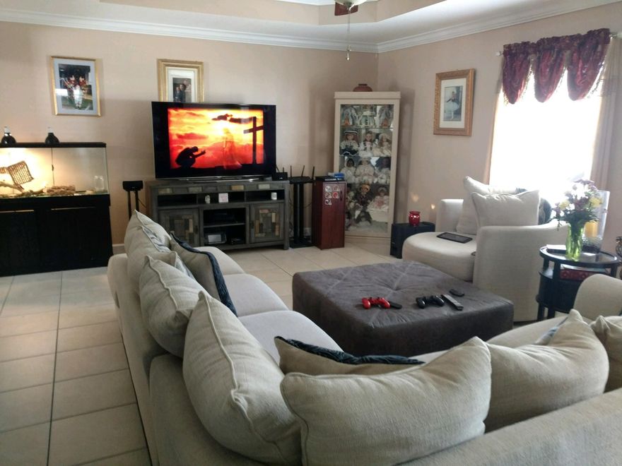 Well kept 3 bedroom, 2 bath brick home conveniently located to bases. No thru traffic at the end of the Court. Spacious living room holds a sectional couch and two hutches with room to spare. Master bedroom with walk in closet. Master bath has double vanity and a separate area for toilet. Stainless appliances and granite counters in the kitchen. Don't miss this one! Owner is repairing lawn pump and sprinkler and will address the back yard with a contract. Seller has home warranty with Old Republic to transfer to buyer.